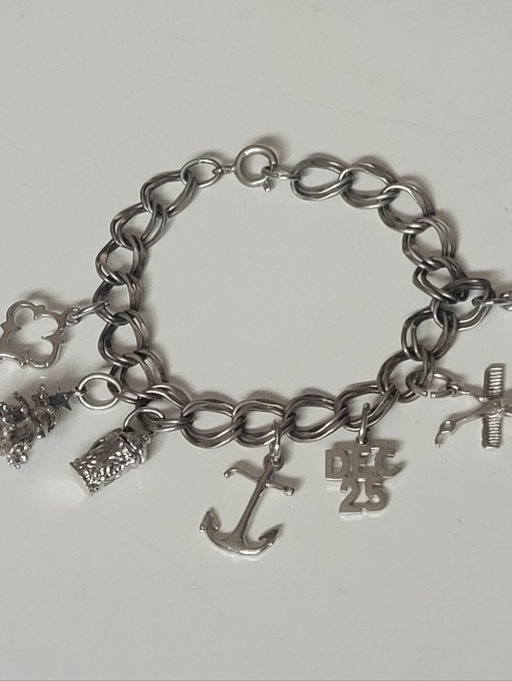 Vintage Silver Charm Bracelet